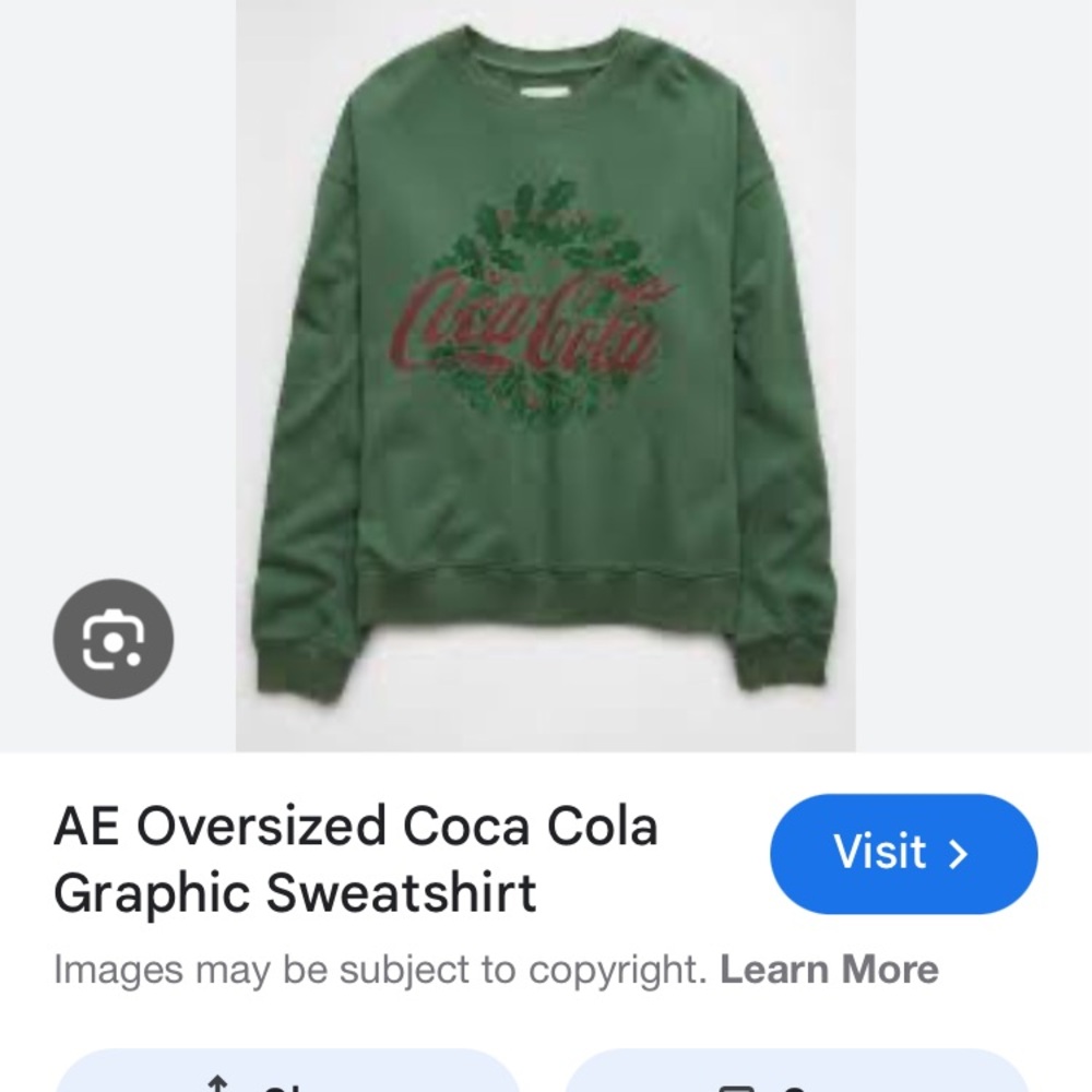 ISO Coca-Cola Green Graphic Sweatshirt